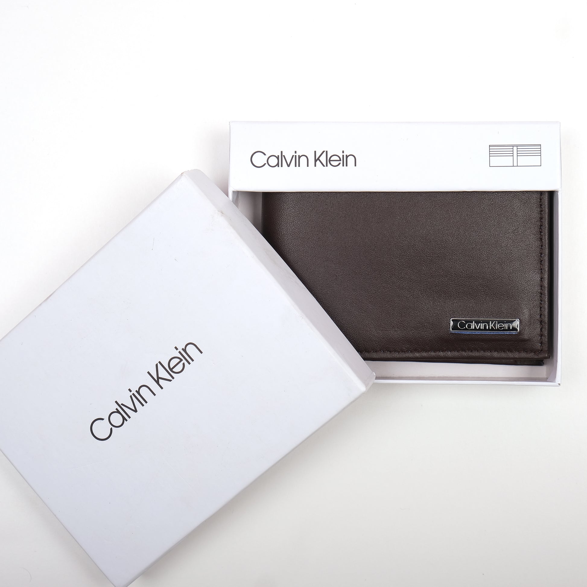 Calvin Klein Luxurious Cocoa Leather Wallet