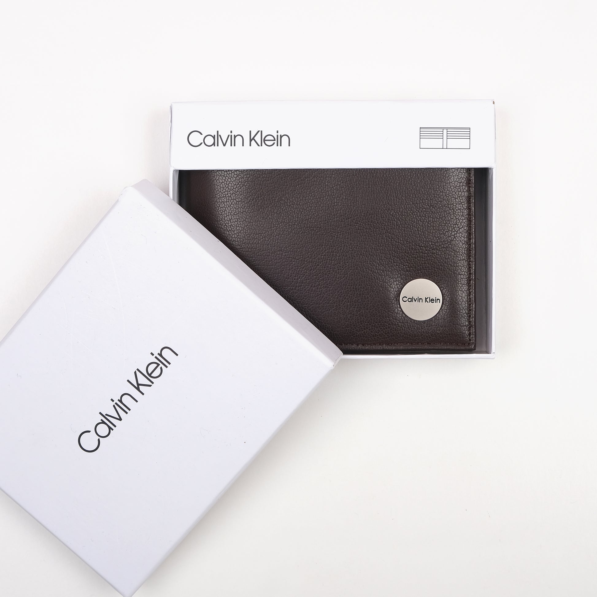 Calvin Klein Luxurious Cocoa Leather Wallet
