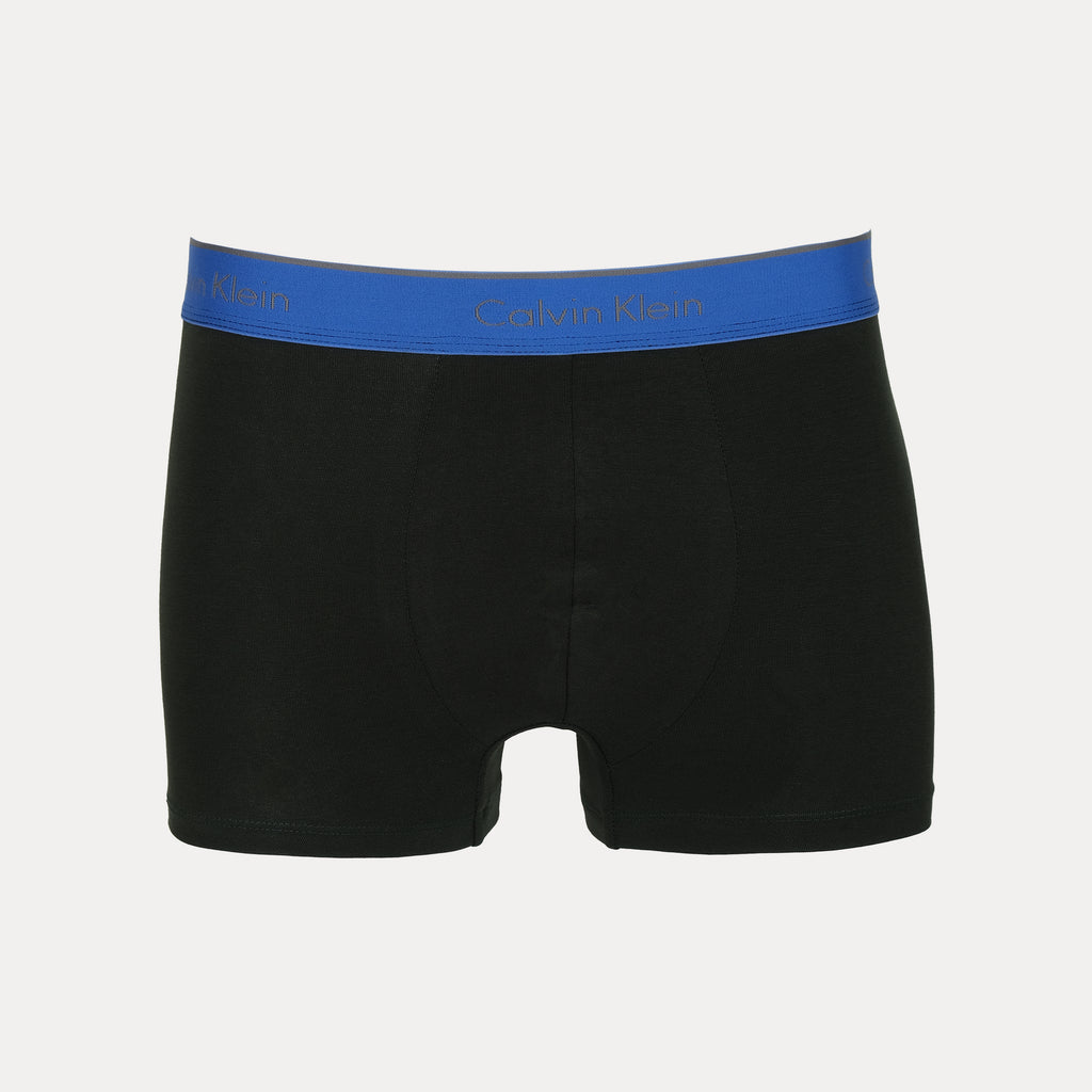Calvin Klein Luxurious Tranquil Trunks in Serene Green, Bold Black & Radiant Red