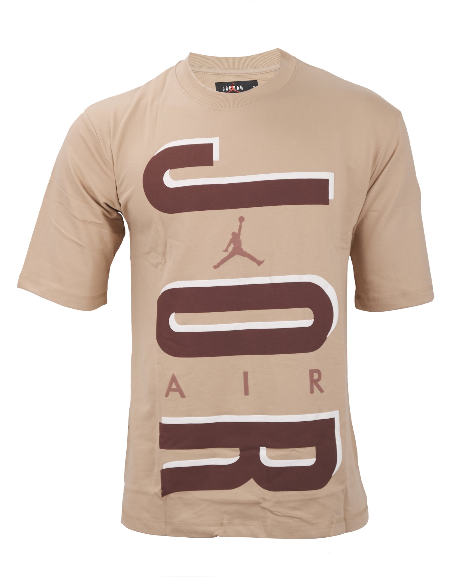 JORDAN Sandy Dune Oversized Logo Crewneck Tee