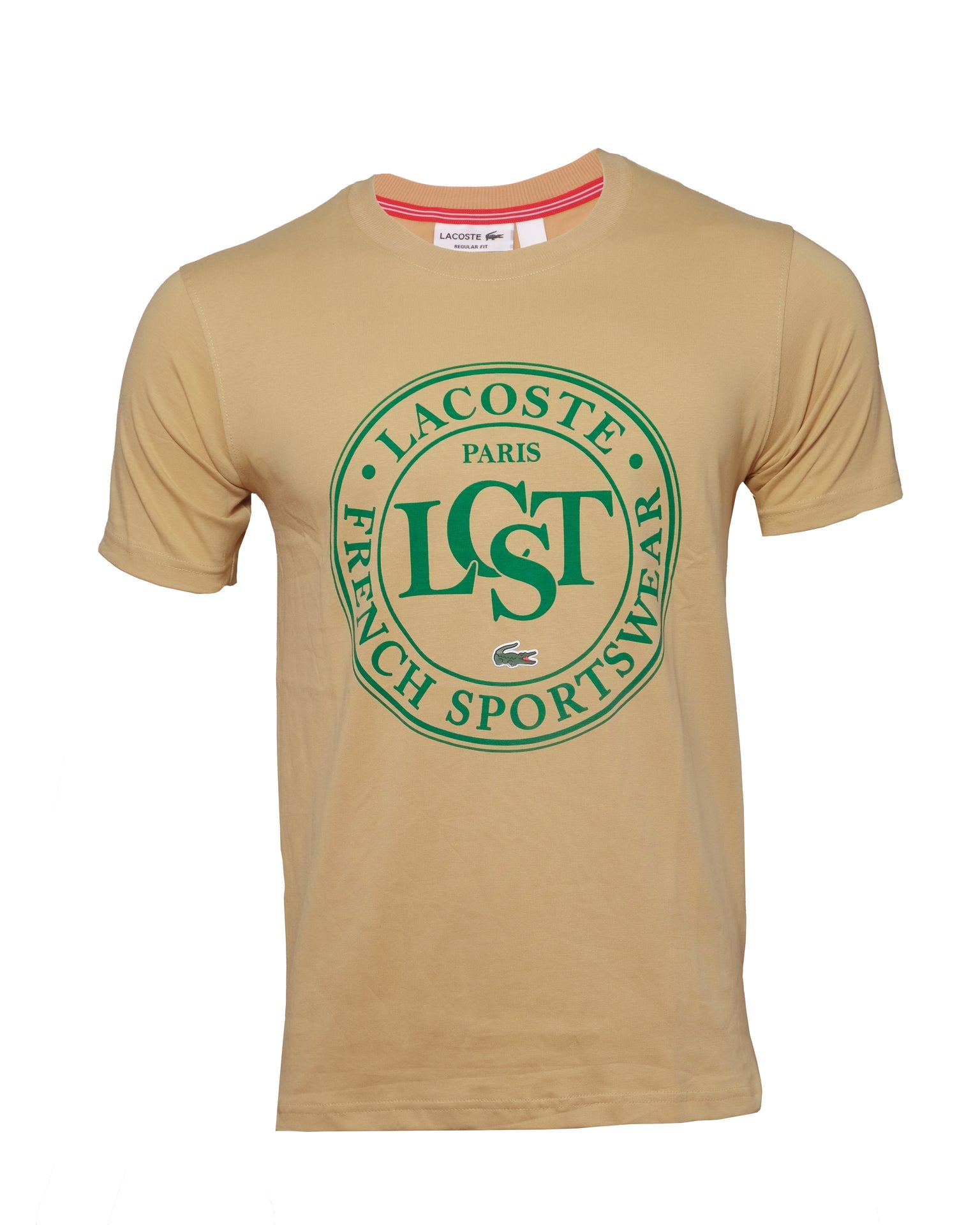 LACOSTE Golden Sand Classic Fit Short Sleeve Graphic Tee
