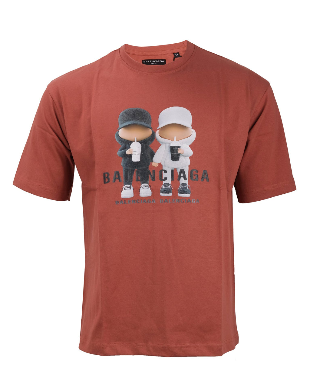 BALENCIAGA Terra Cotta Graphic Short Sleeve Tee