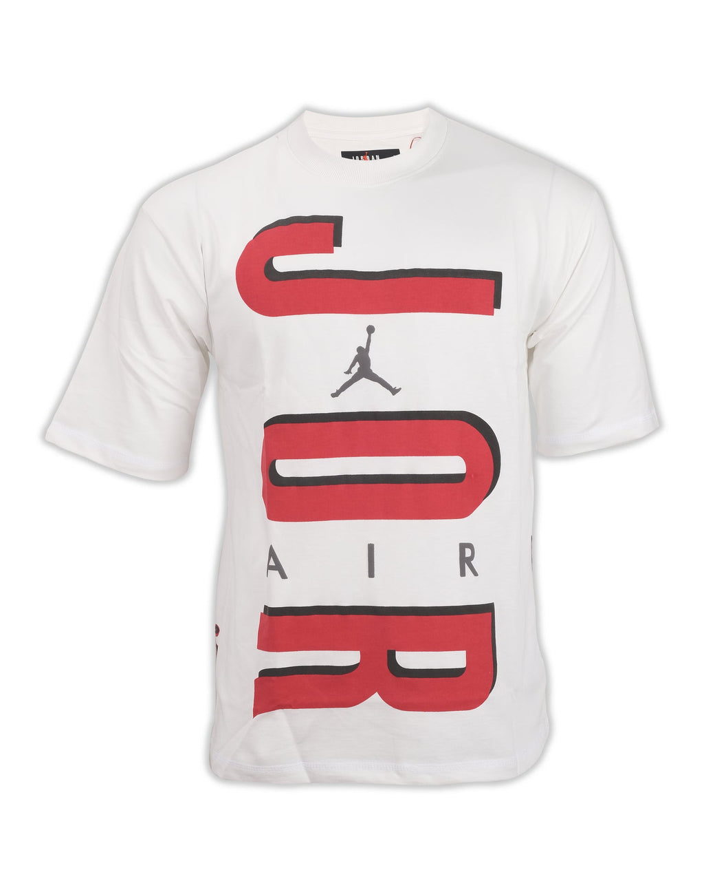 JORDAN Snowy Pearl Oversized Logo Graphic Tee