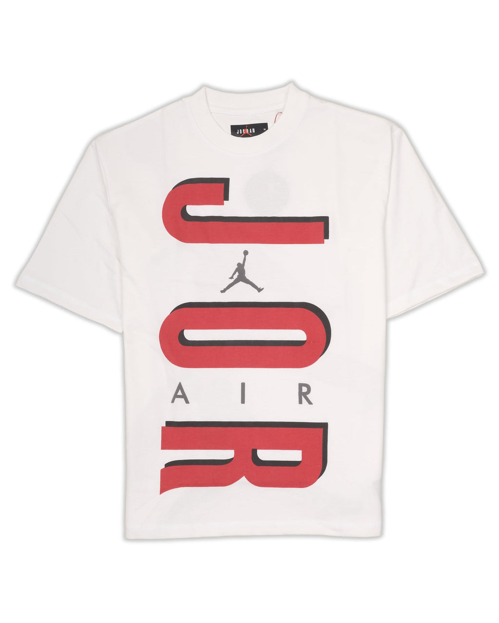 JORDAN Snowy Pearl Oversized Logo Graphic Tee