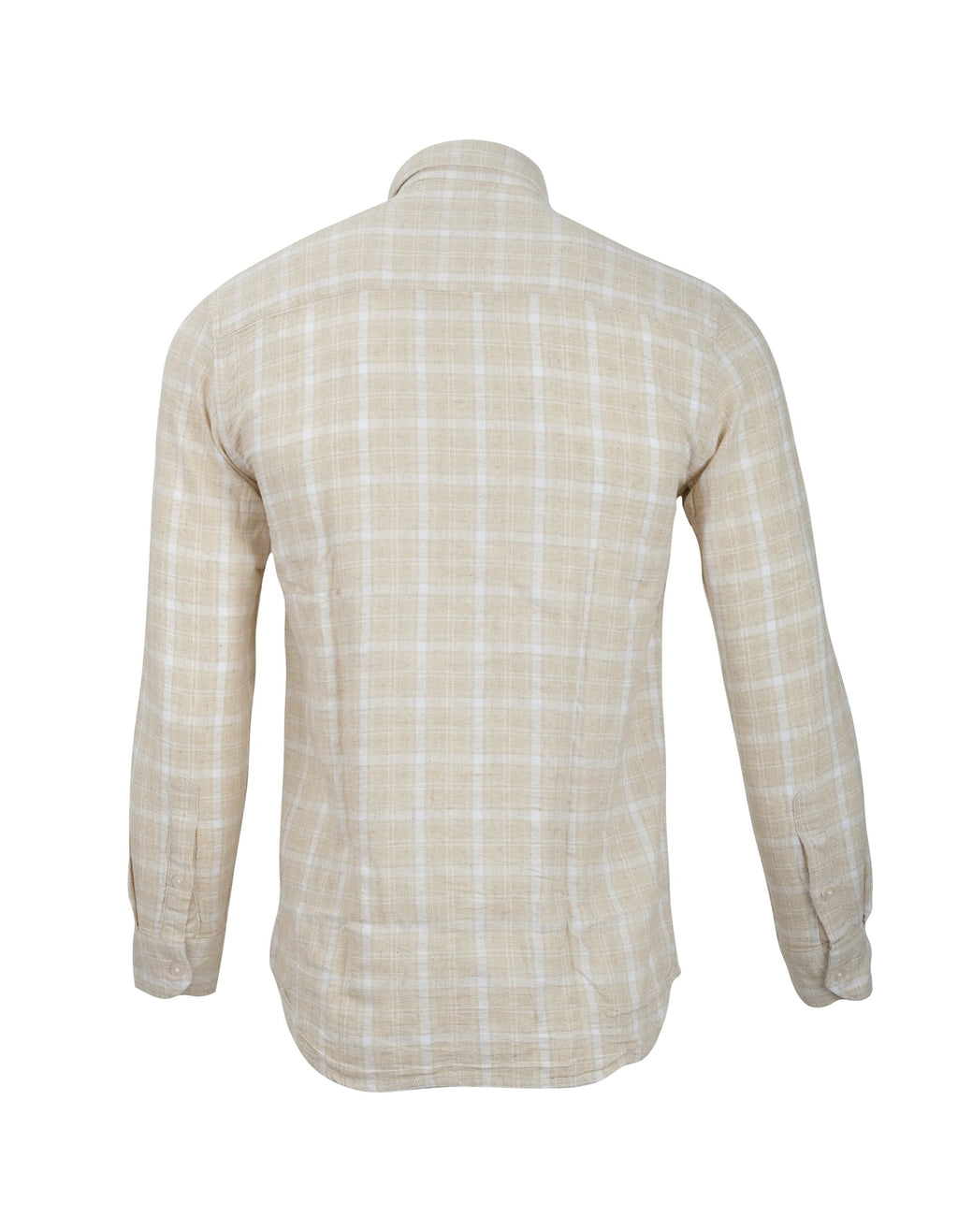 BANANA REPUBLIC Desert Sand Classic Fit Long Sleeve Plaid Button-Up Shirt
