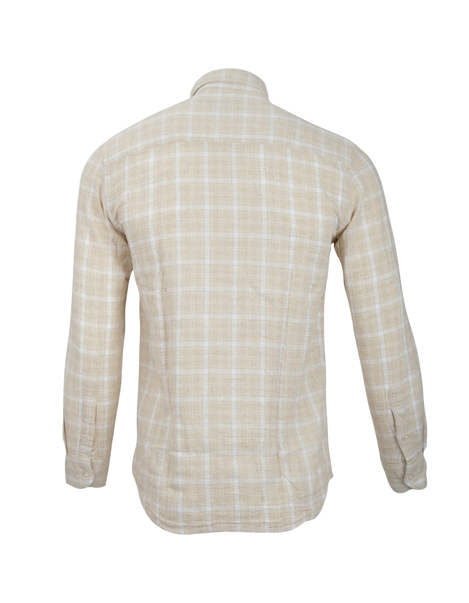 BANANA REPUBLIC Desert Sand Classic Fit Long Sleeve Plaid Button-Up Shirt