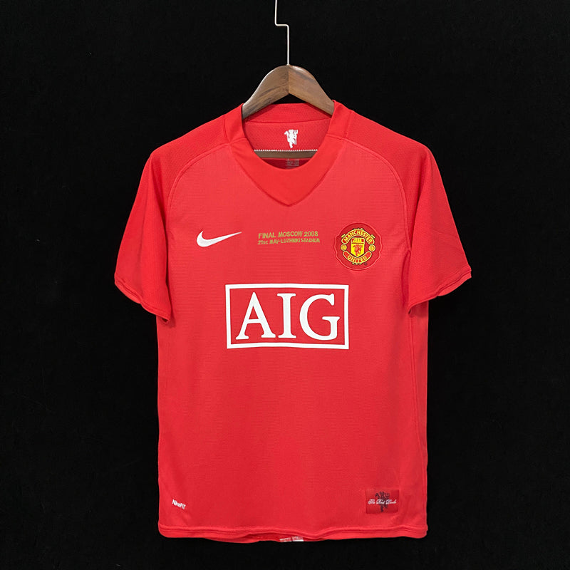 Manchester United Home 07-08 Retro Jersey With shorts