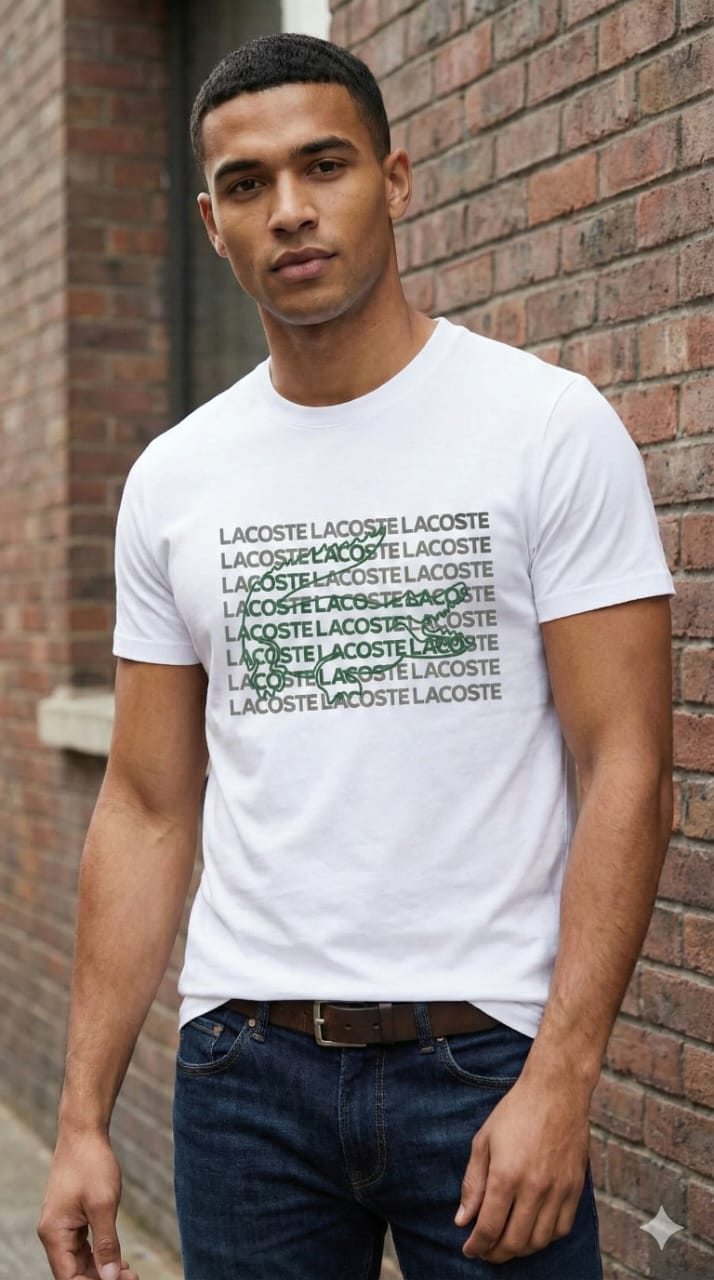LACOSTE Graphic Logo Tee