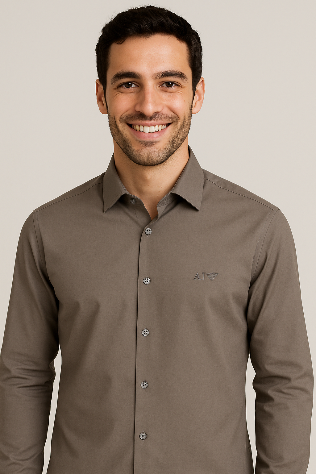 AJ Rustic Clay Classic Fit Long Sleeve Shirt