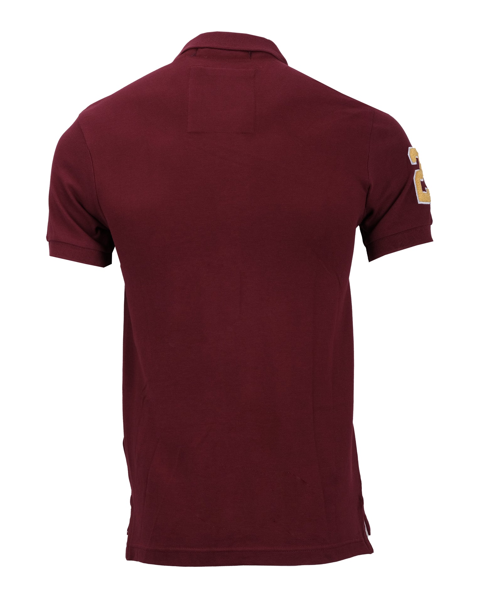 SUPERDRY Garnet Red Slim Fit Embroidered Polo Shirt