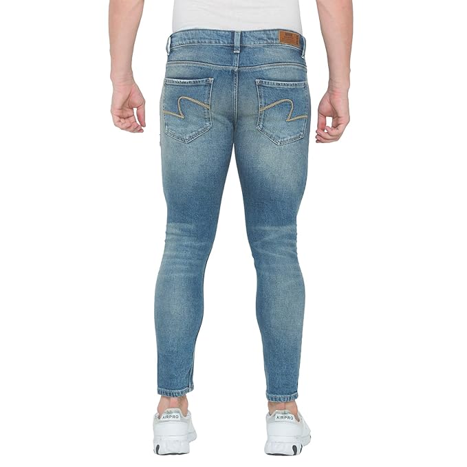SPYKAR Classic Slim Fit Distressed Jeans