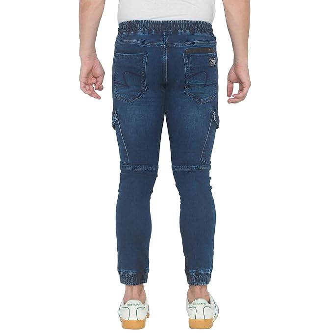 SPYKAR Men's Comfort Stretch Denim Joggers