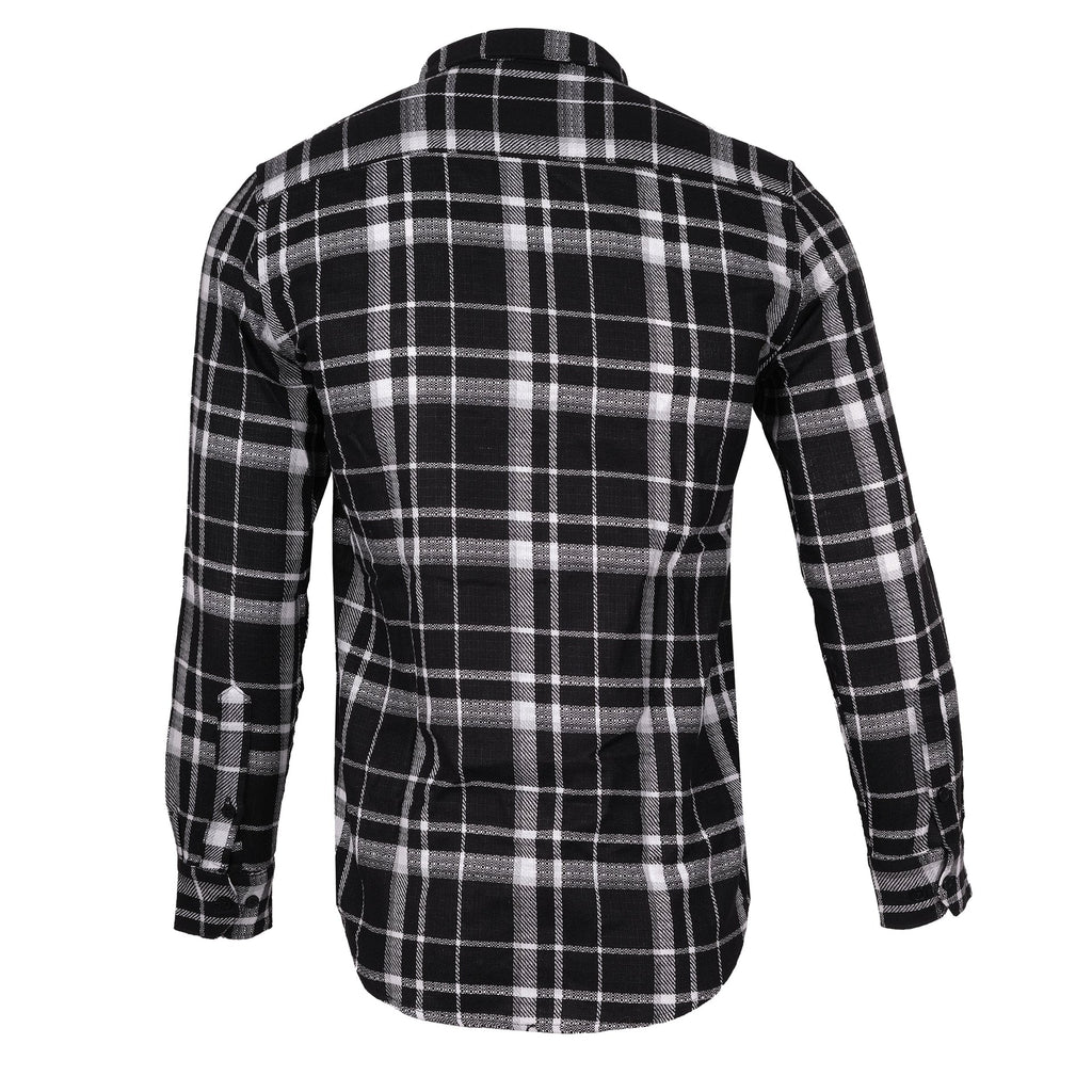 BURBERRY Midnight Charcoal Check Flannel Shirt