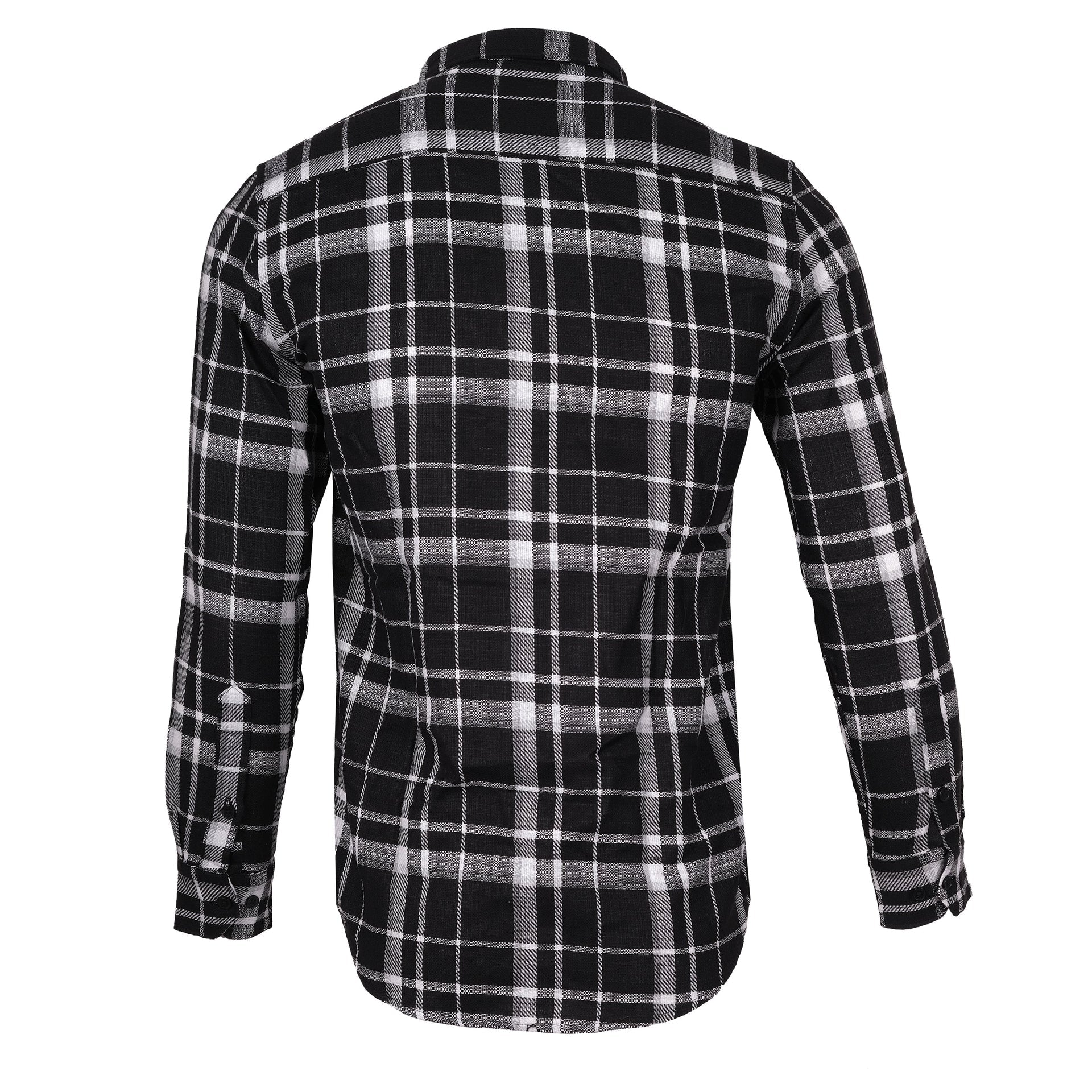 BURBERRY Midnight Charcoal Check Flannel Shirt