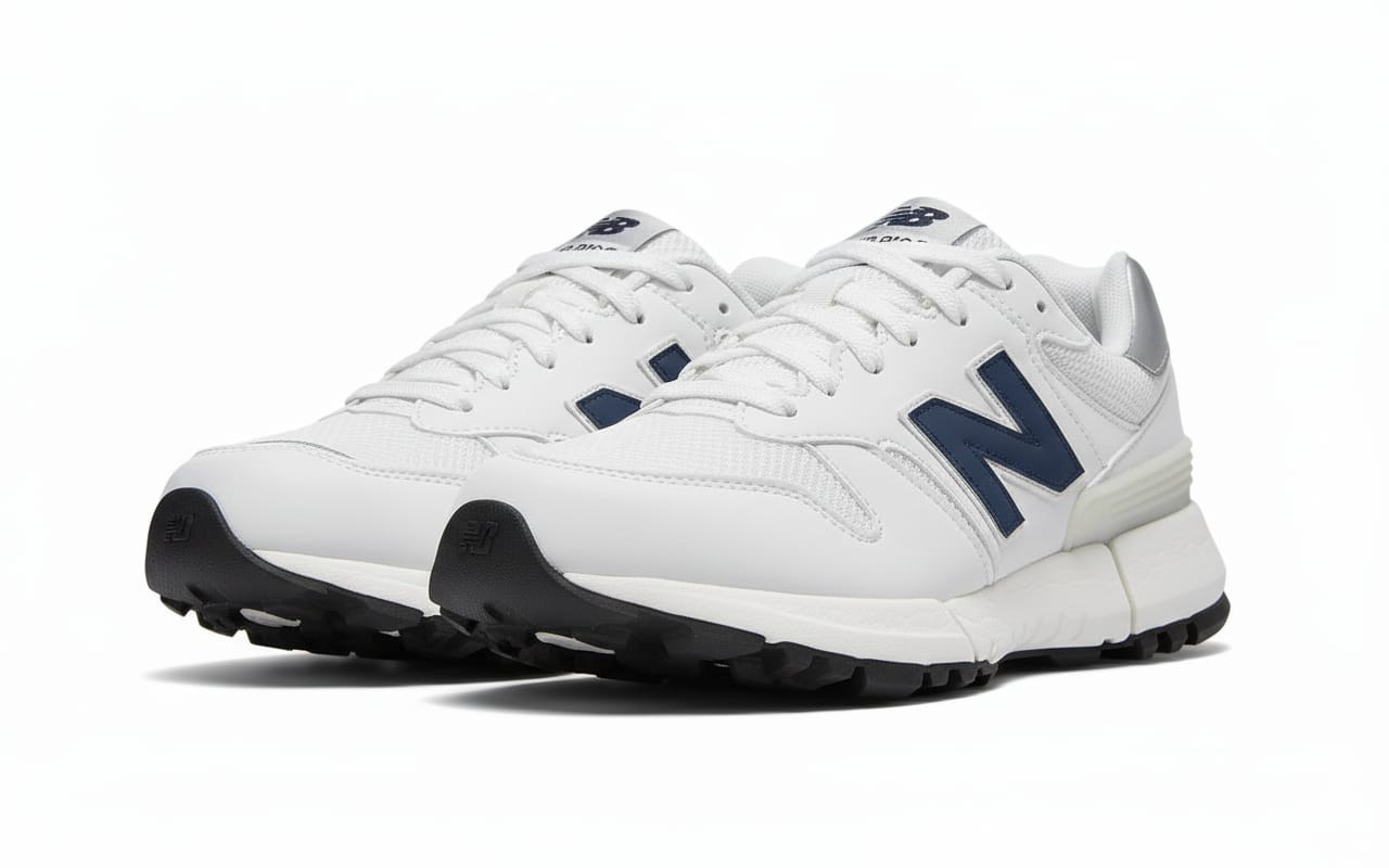New Balance 550 Classic White & Navy Sneakers