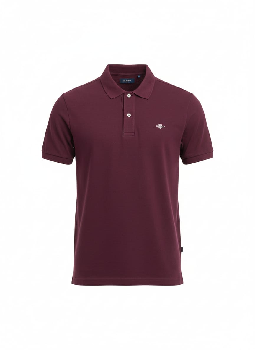 GANT Velvet Merlot Classic Fit Short Sleeve Piqué Polo Shirt