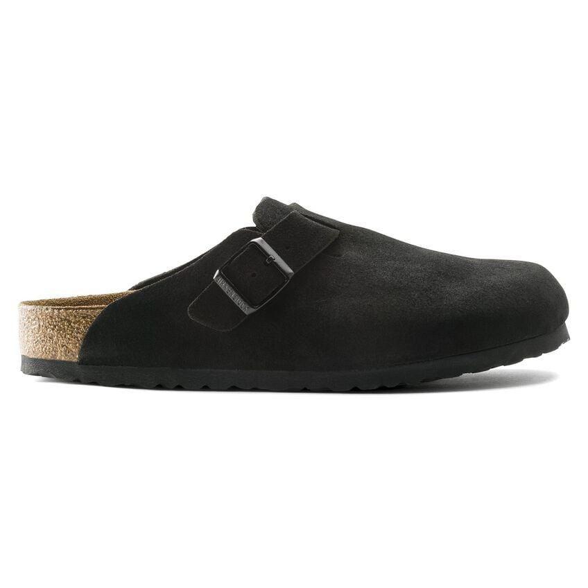Birkenstock Suede Clogs in Midnight Black - Cozy Comfort with a Chic Twist