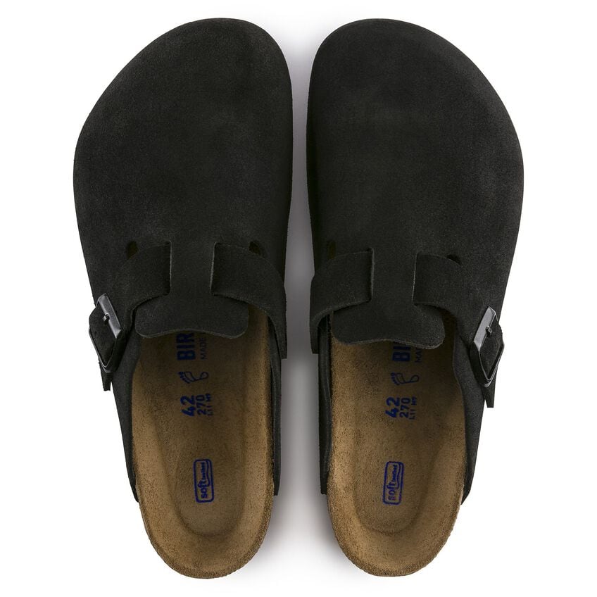 Birkenstock Suede Clogs in Midnight Black - Cozy Comfort with a Chic Twist