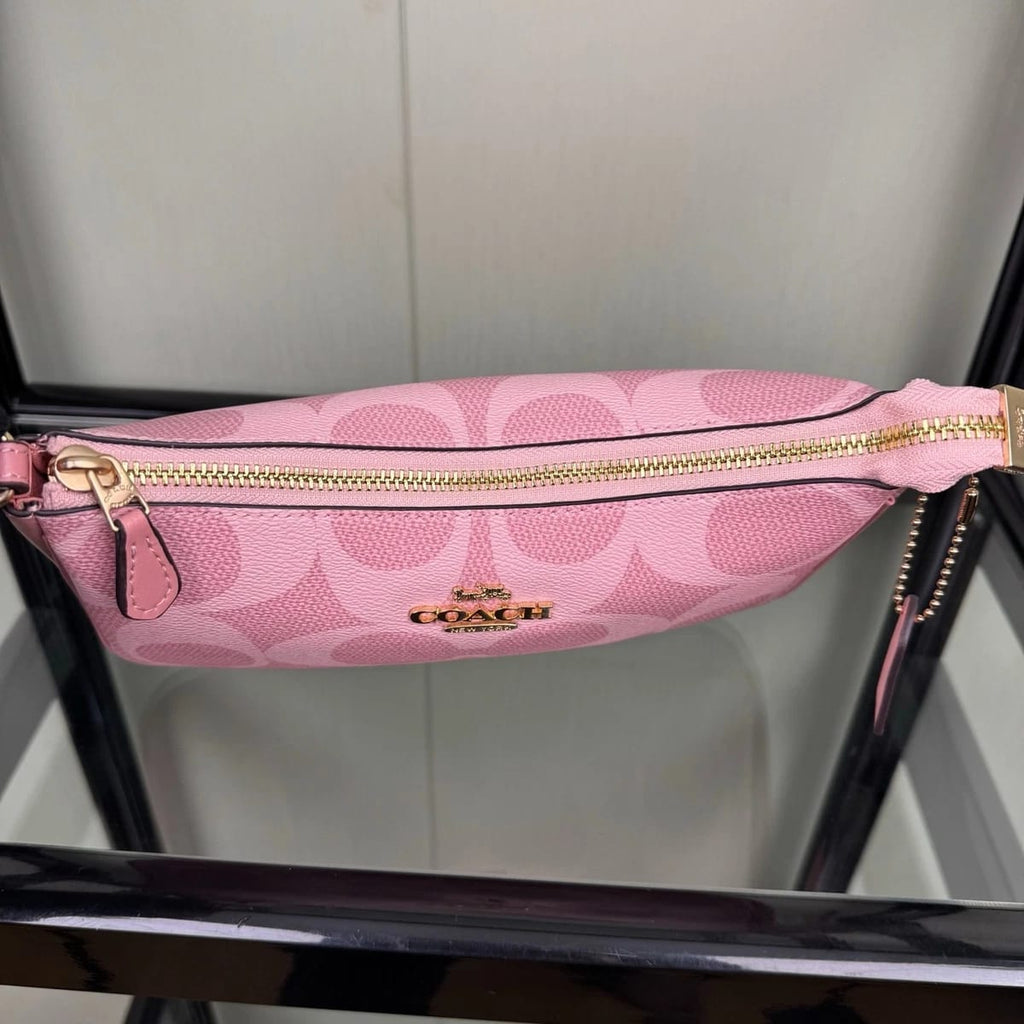 COACH Signature Pink Mini Hobo Bag