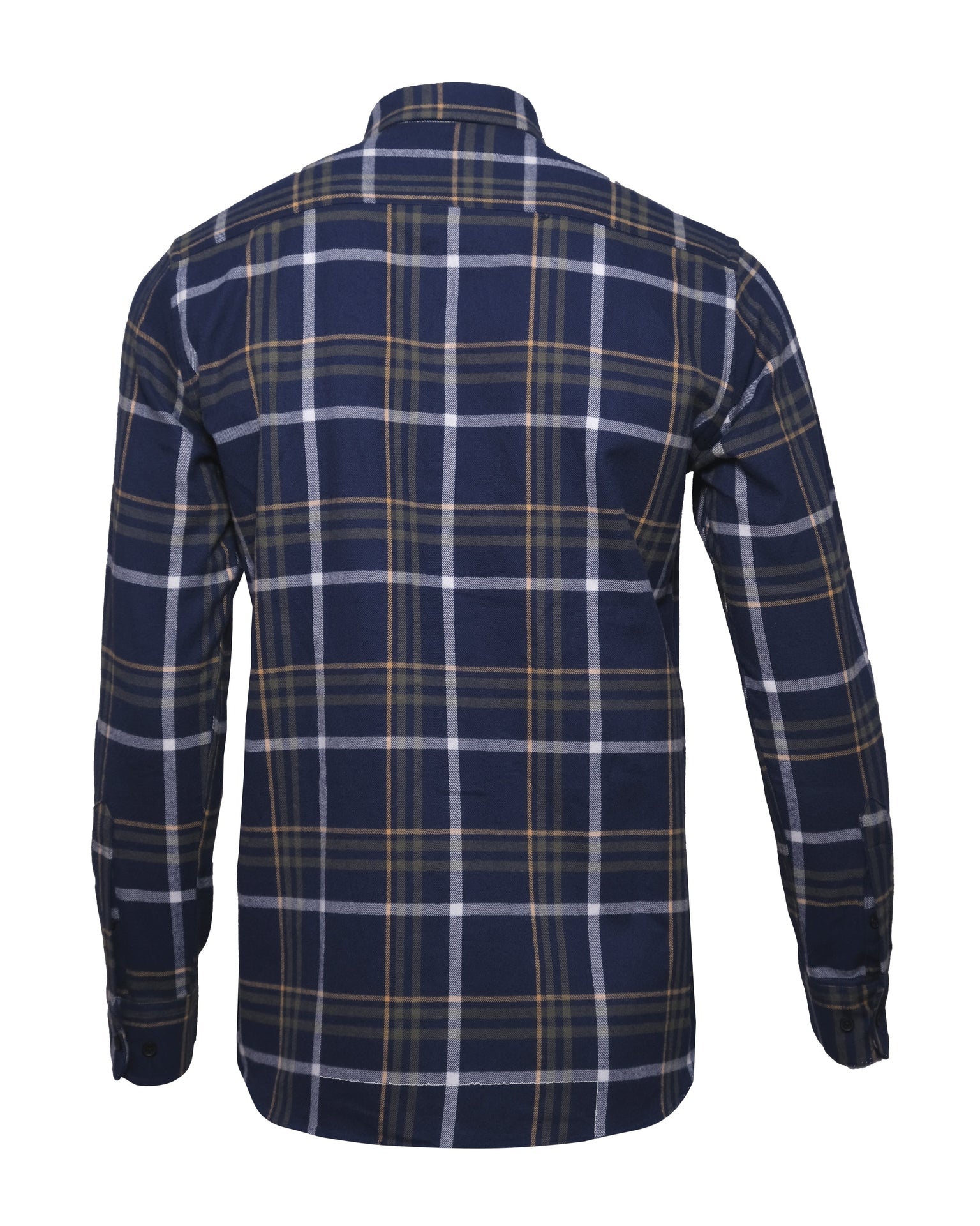 HACKETT LONDON Twilight Indigo Heritage Slim Fit Flannel Shirt