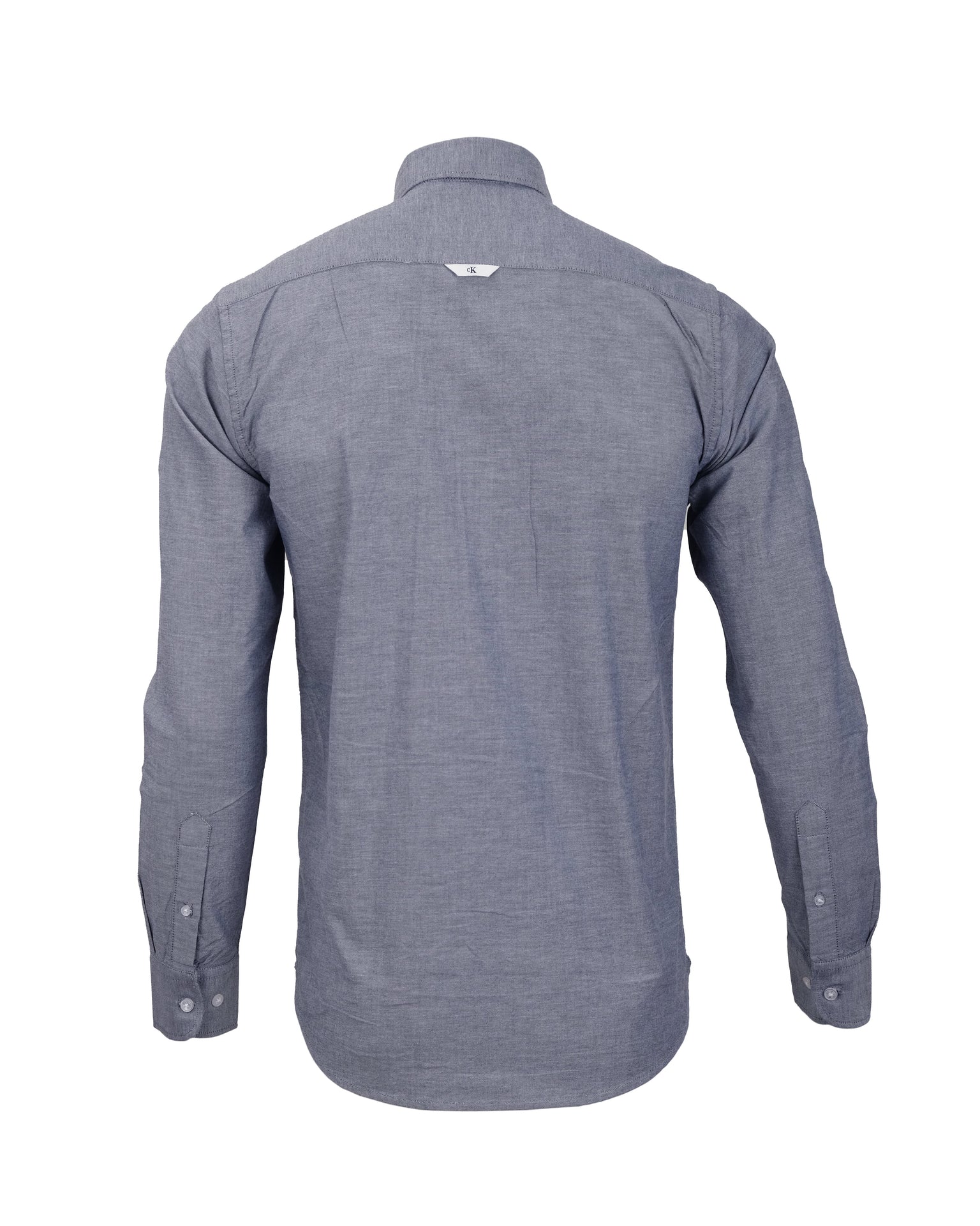 CALVIN KLEIN Misty Steel Slim Fit Long Sleeve Button-Down Shirt