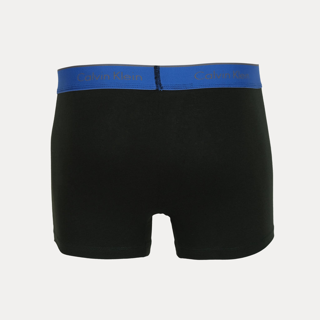 Calvin Klein Luxurious Tranquil Trunks in Serene Green, Bold Black & Radiant Red