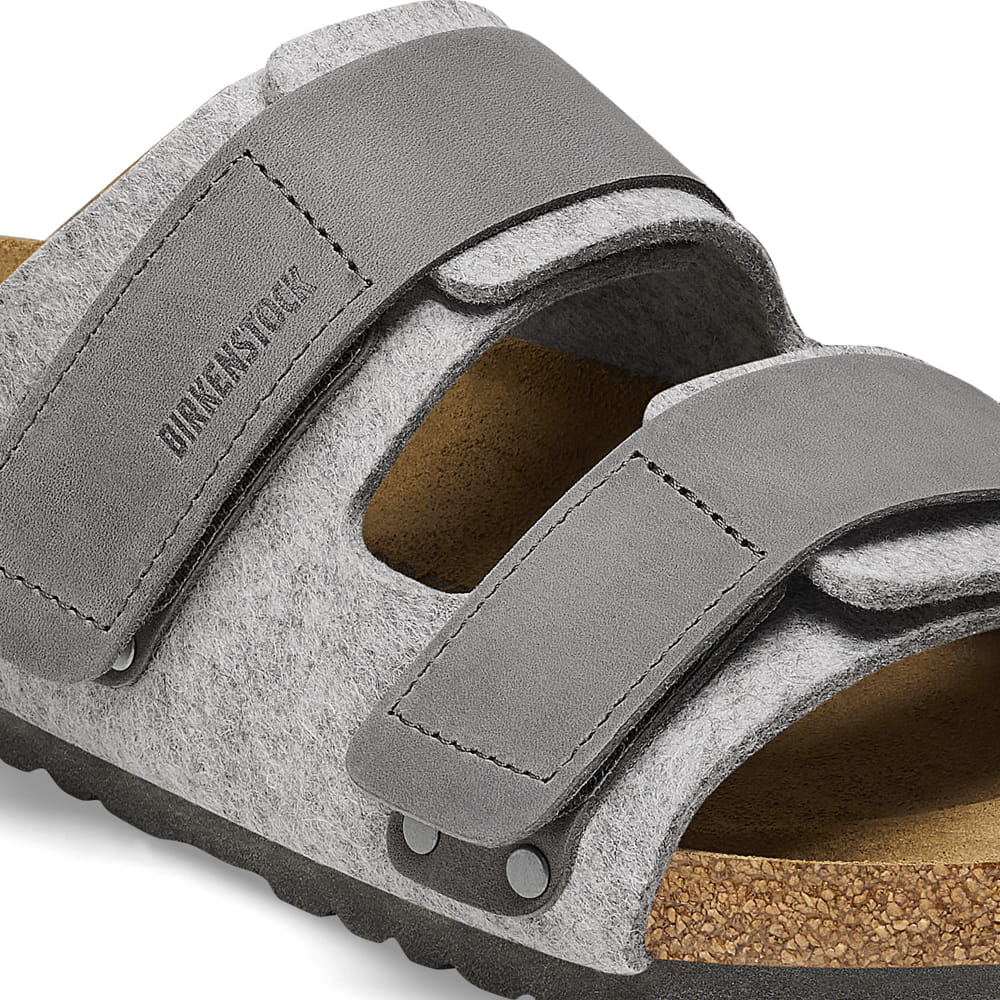 Birkenstock Arizona Felt Sandals in Grey