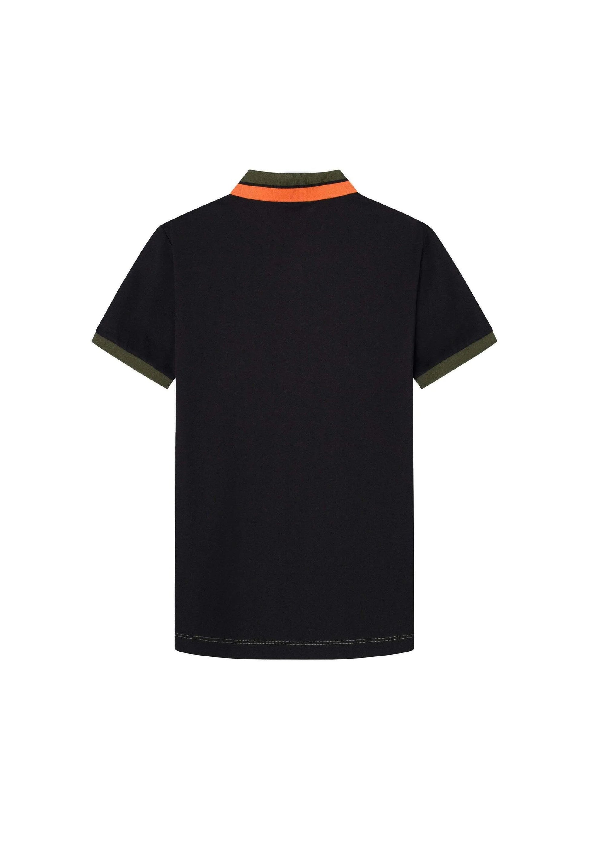 HACKETT Radiant Emerald Tailored Fit Color-Block Piqué Polo Shirt