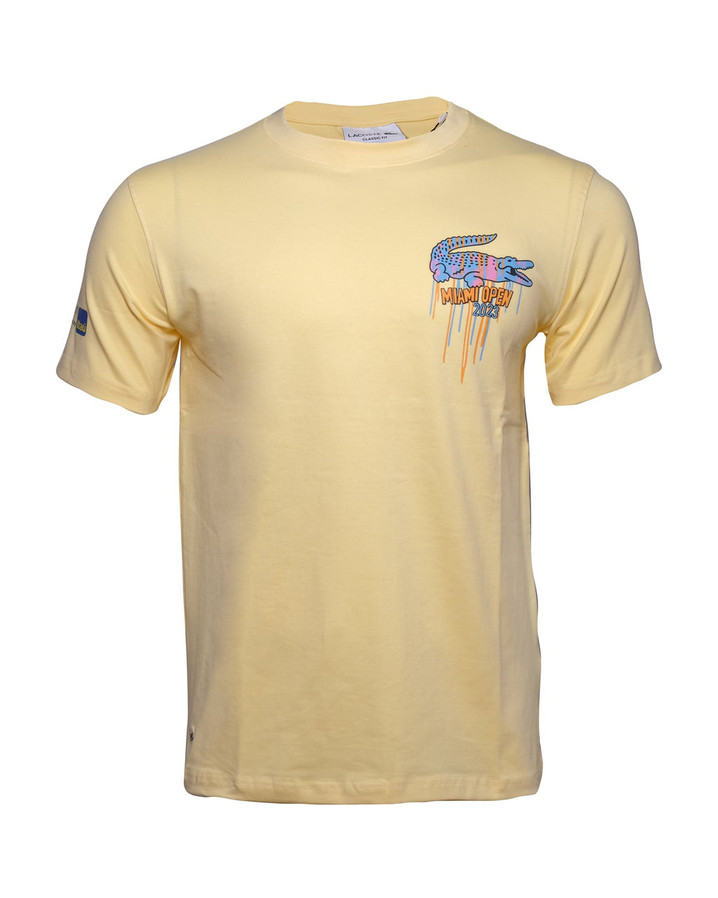 LACOSTE Sunlit Lemon Classic Fit Short Sleeve Graphic Tee