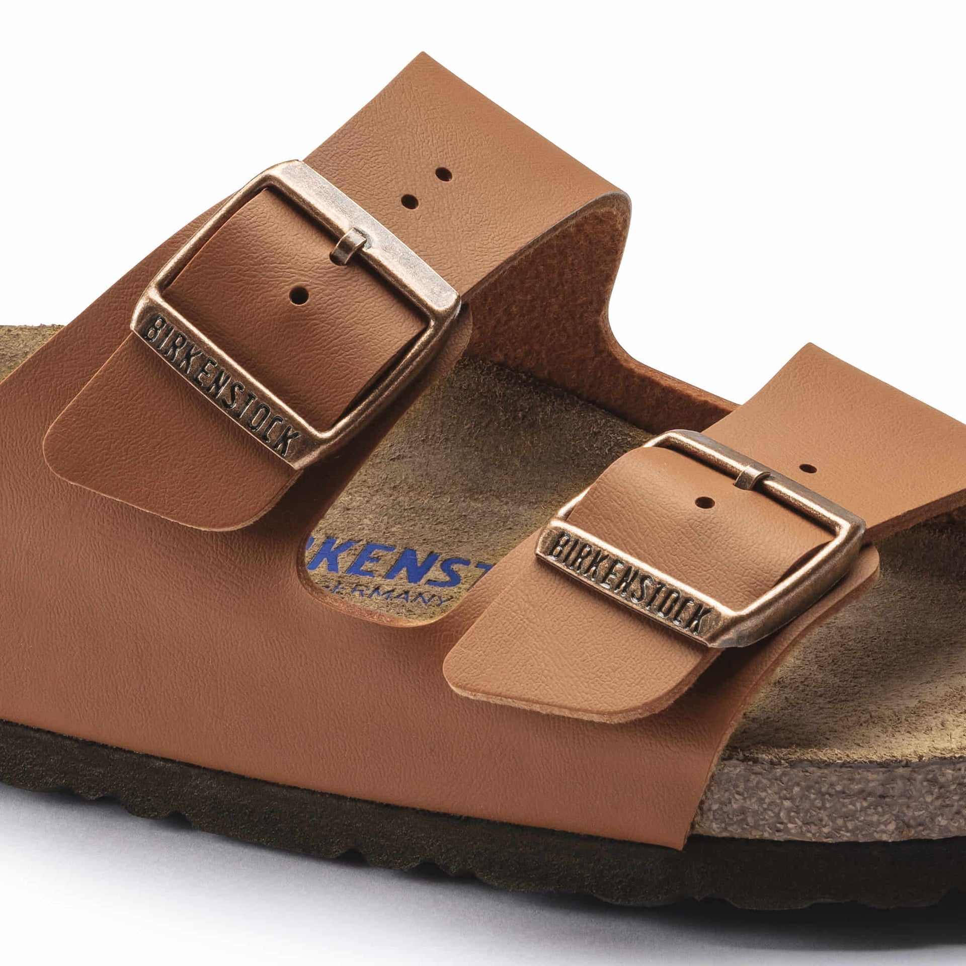 BIRKENSTOCK Seraphic Amber Drift Luxe Soft Footbed Double-Buckle Sandals