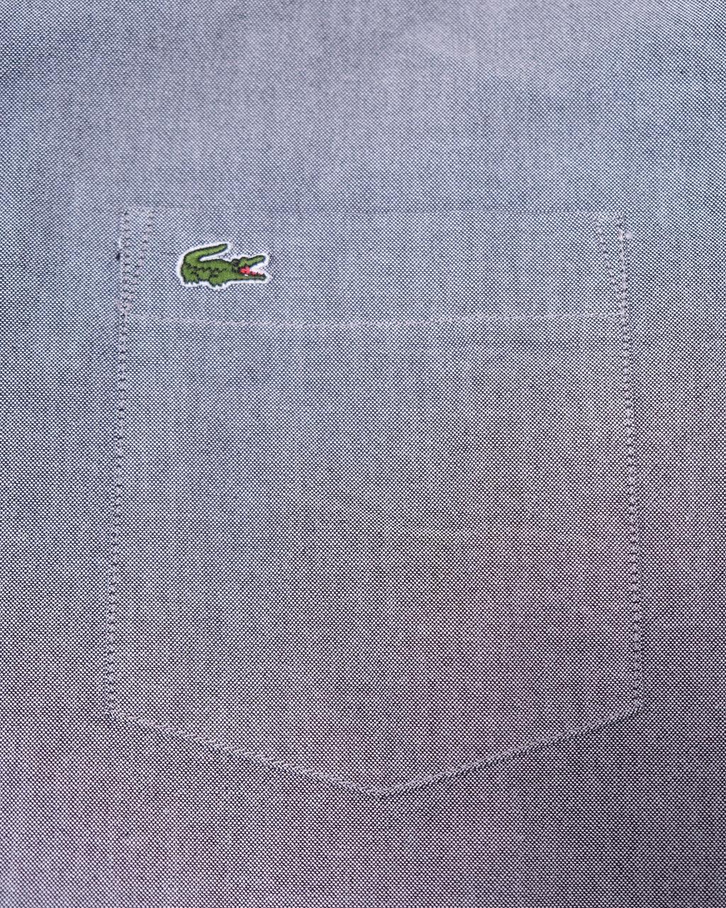 LACOSTE Misty Slate Slim Fit Long Sleeve Button-Down Shirt