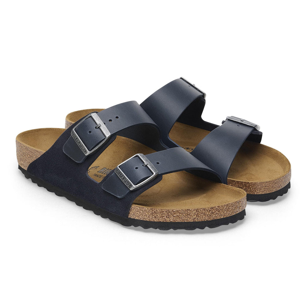 BIRKENSTOCK Midnight Blue Luxe Leather Arizona Sandals