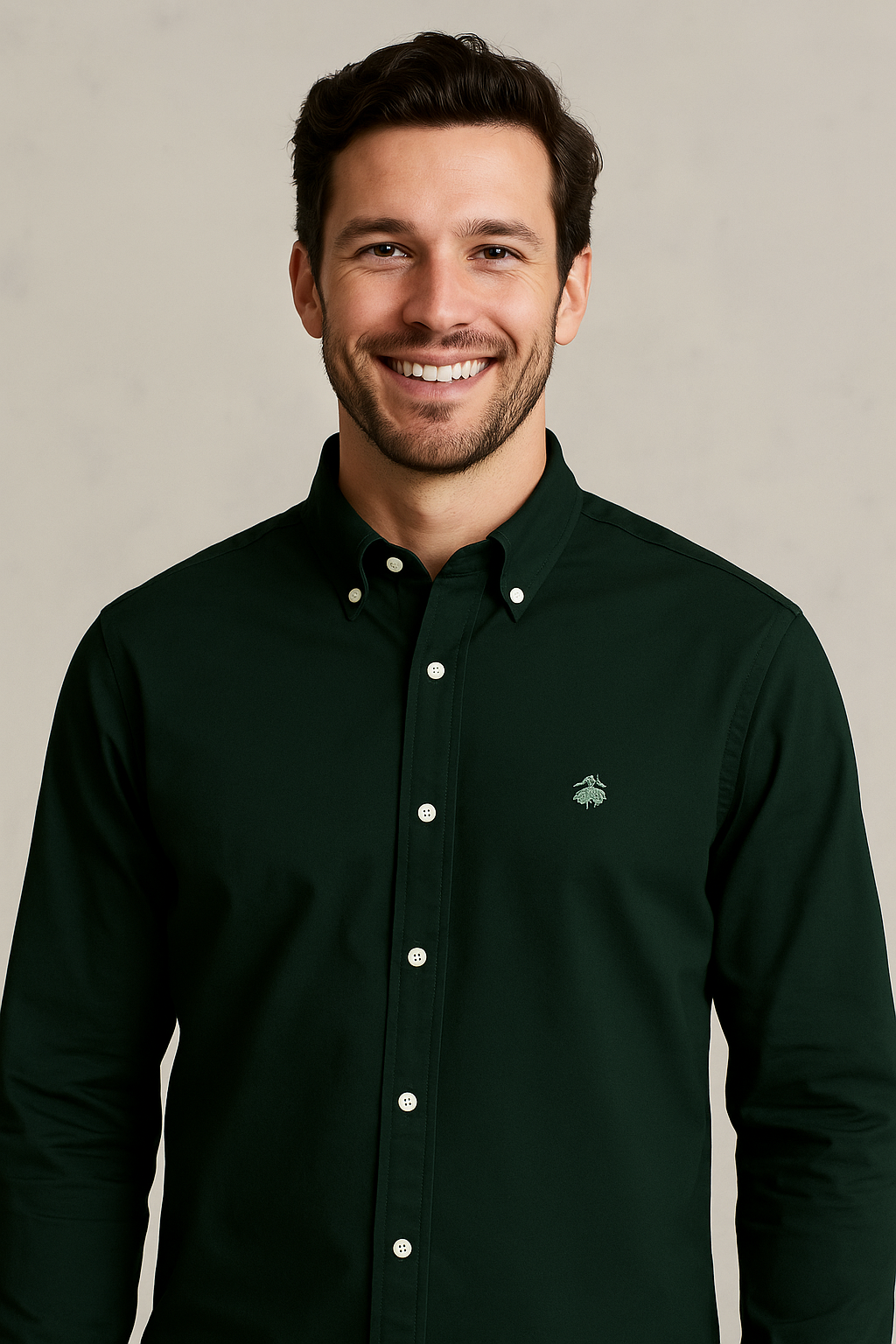 BROOKS BROTHERS Enchanted Pine Classic Fit Long Sleeve Button-Up Shirt