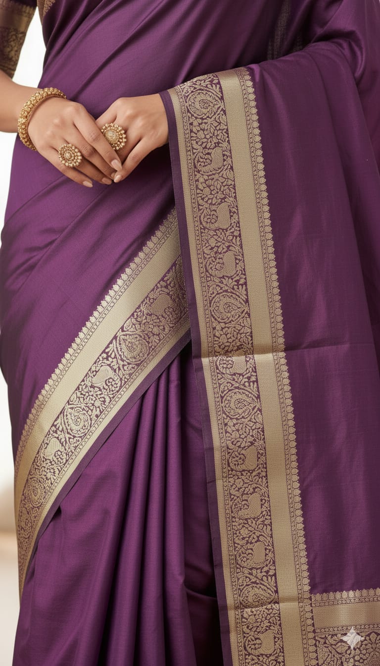 Elegant Weaves Handcrafted Paisley Orange Dupatta