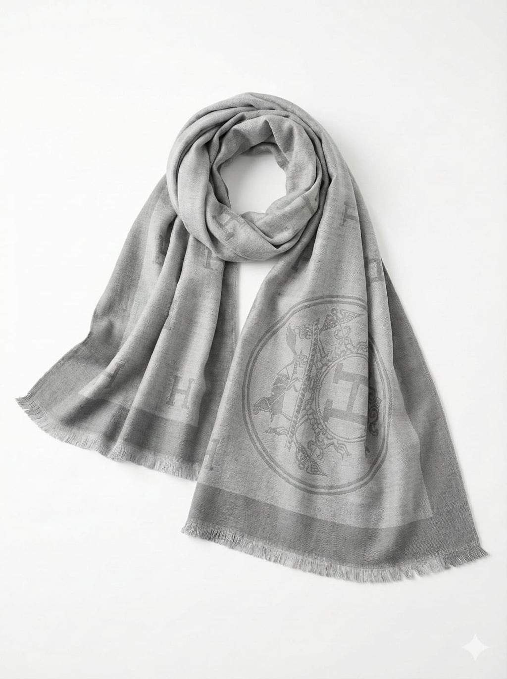 Hermès Classic Monogram Cashmere Blend Scarf