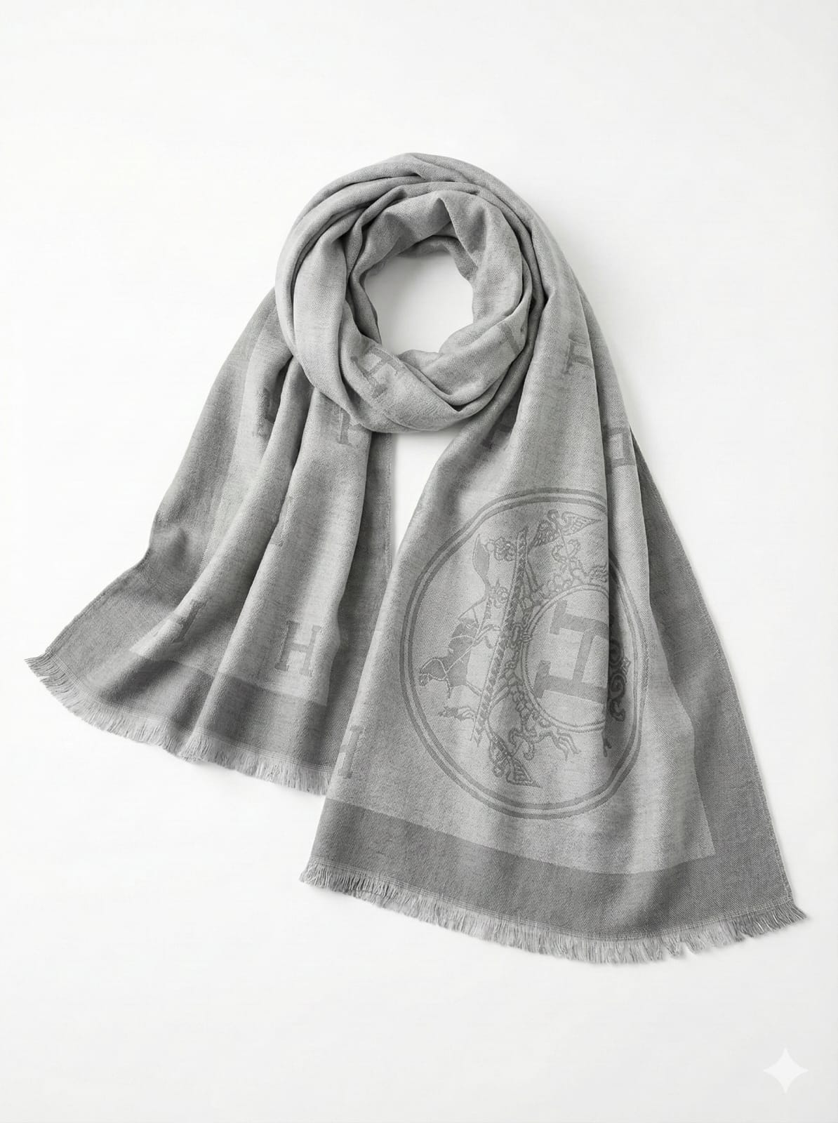 Hermès Classic Monogram Cashmere Blend Scarf