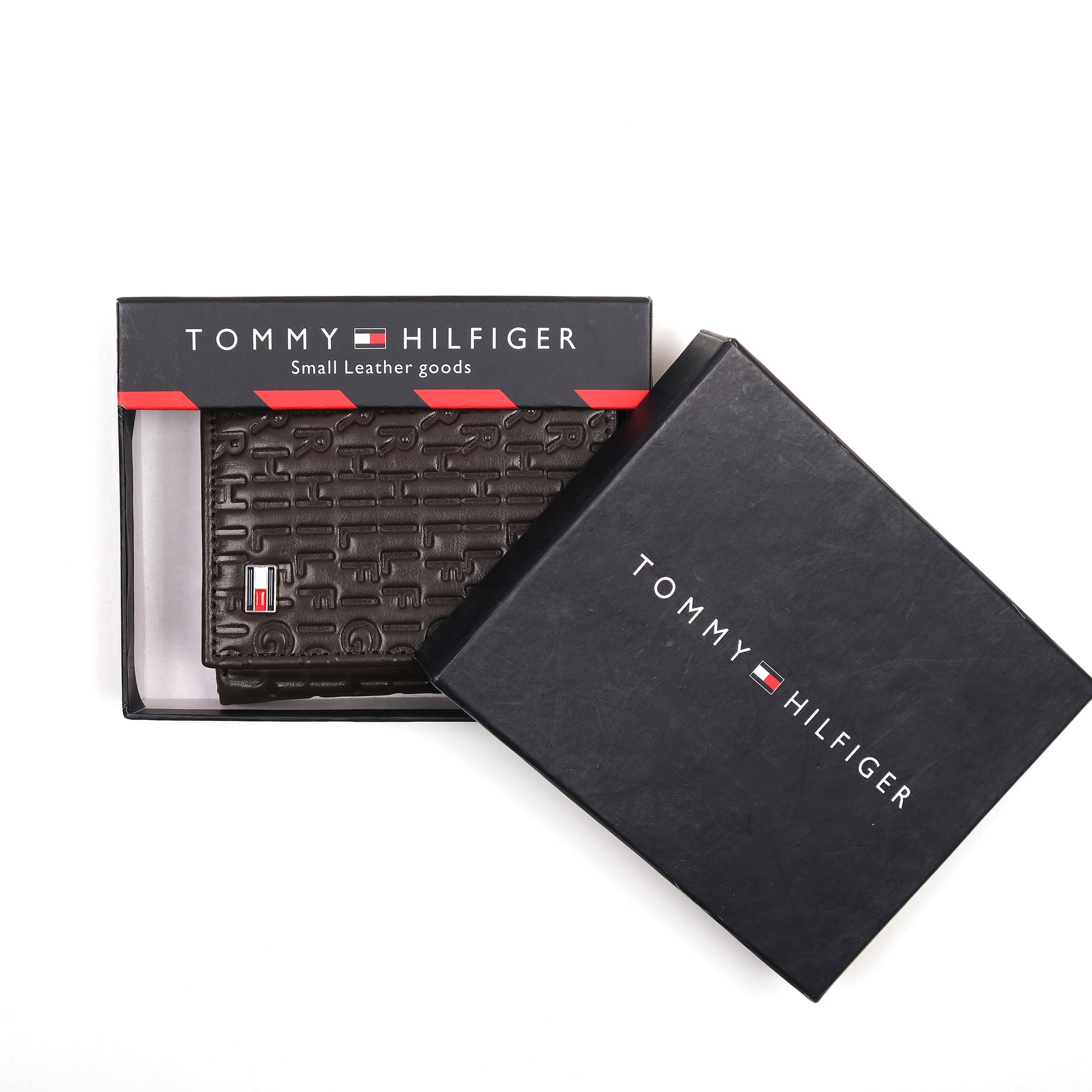 TOMMY HILFIGER Elegant Espresso Leather Wallet