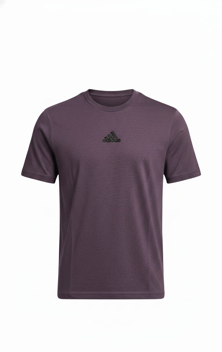 ADIDAS Mystic Amethyst Athletic Fit Short Sleeve Performance Tee