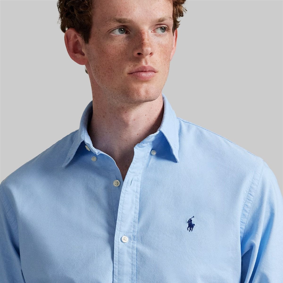 Polo Ralph Lauren Effervescent Sky Blue Custom Fit Shirt