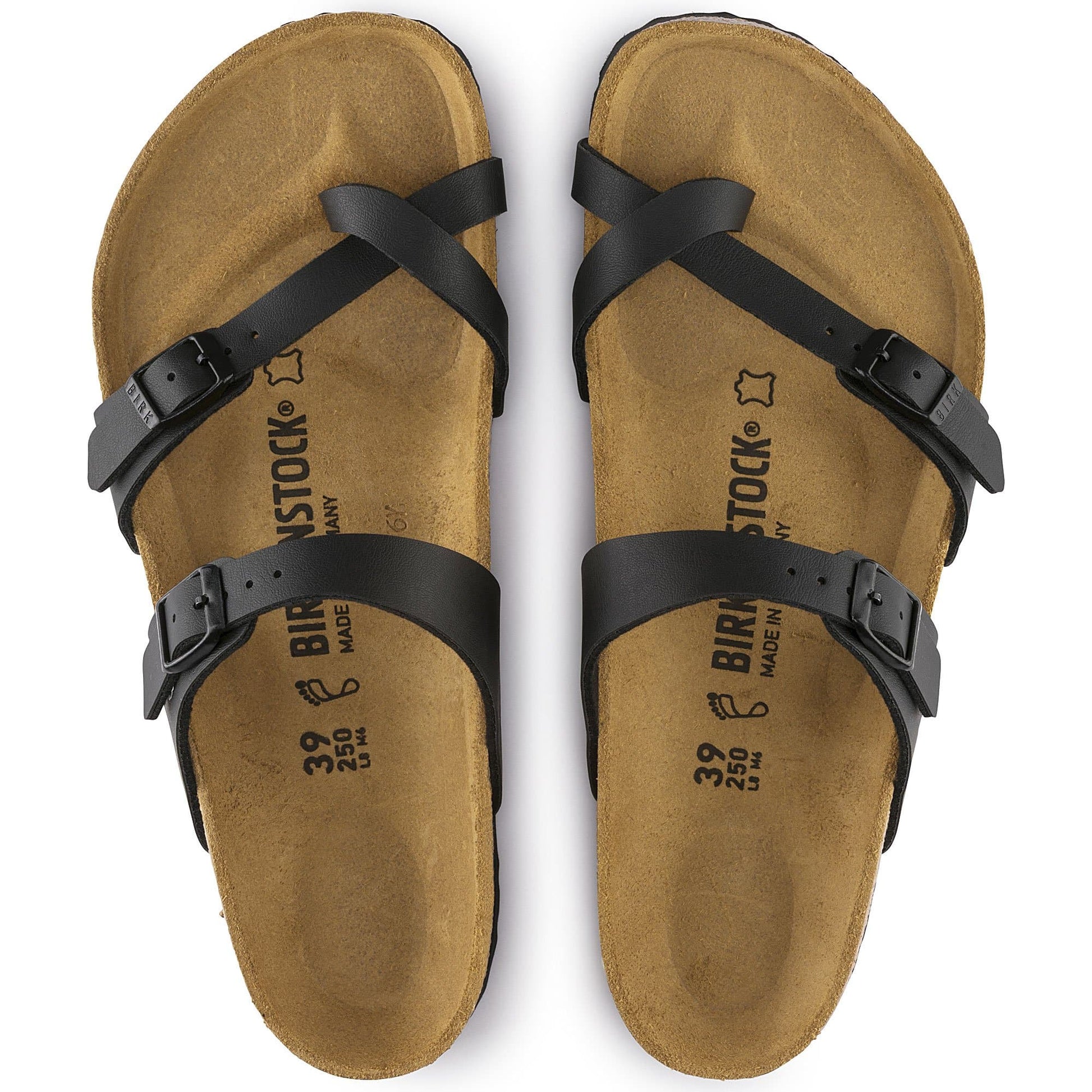 Birkenstock Strappy Comfort Sandals in Midnight Black