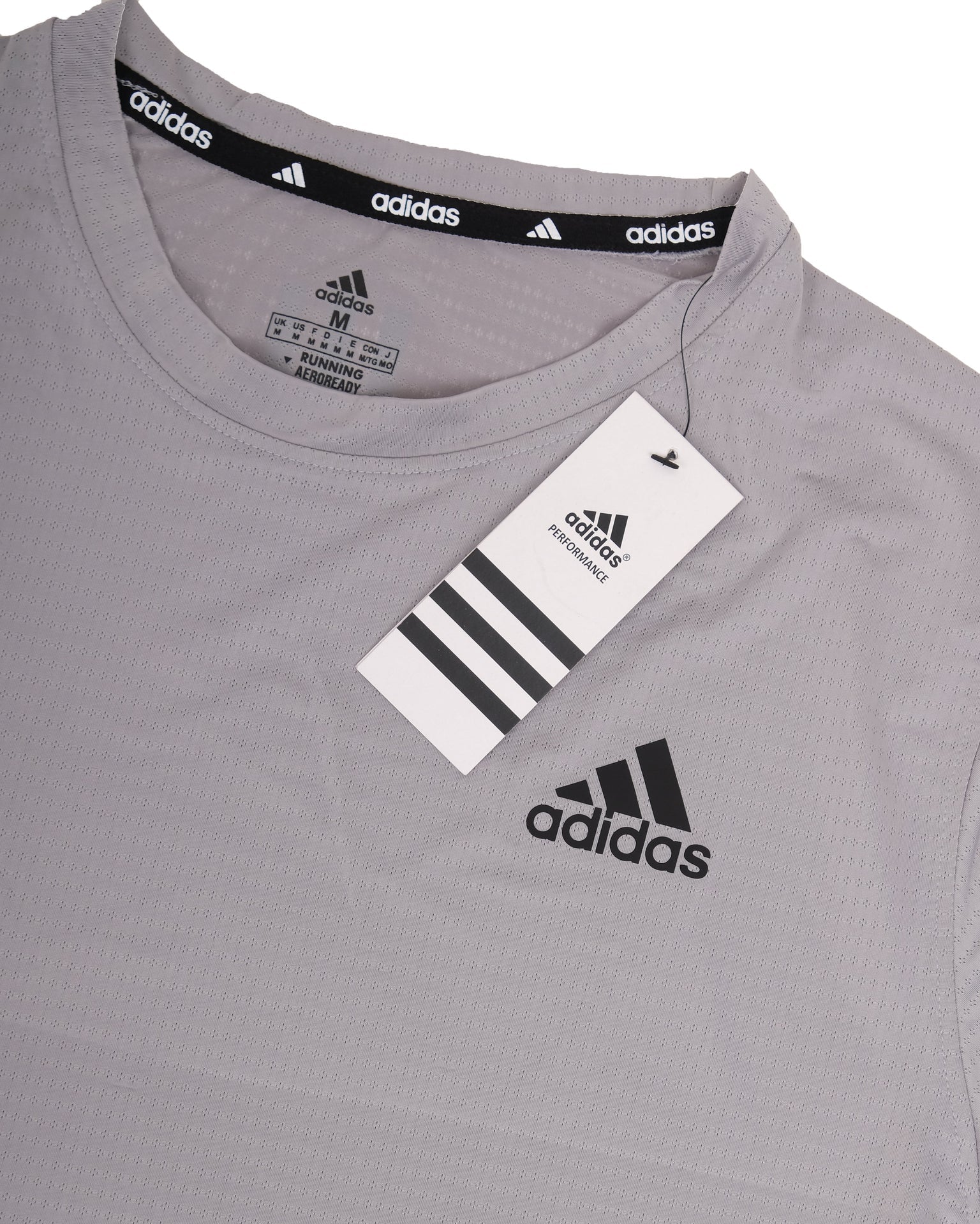 ADIDAS Silver Cloud Performance Slim Fit Short Sleeve Sports Tee