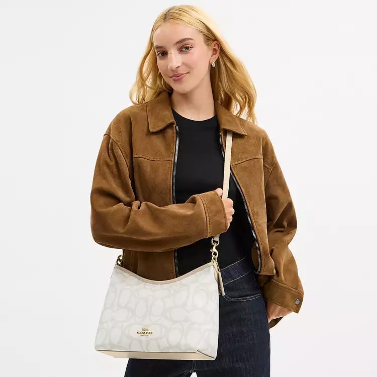 Coach Signature Canvas Hobo Bag (IMPORTED)