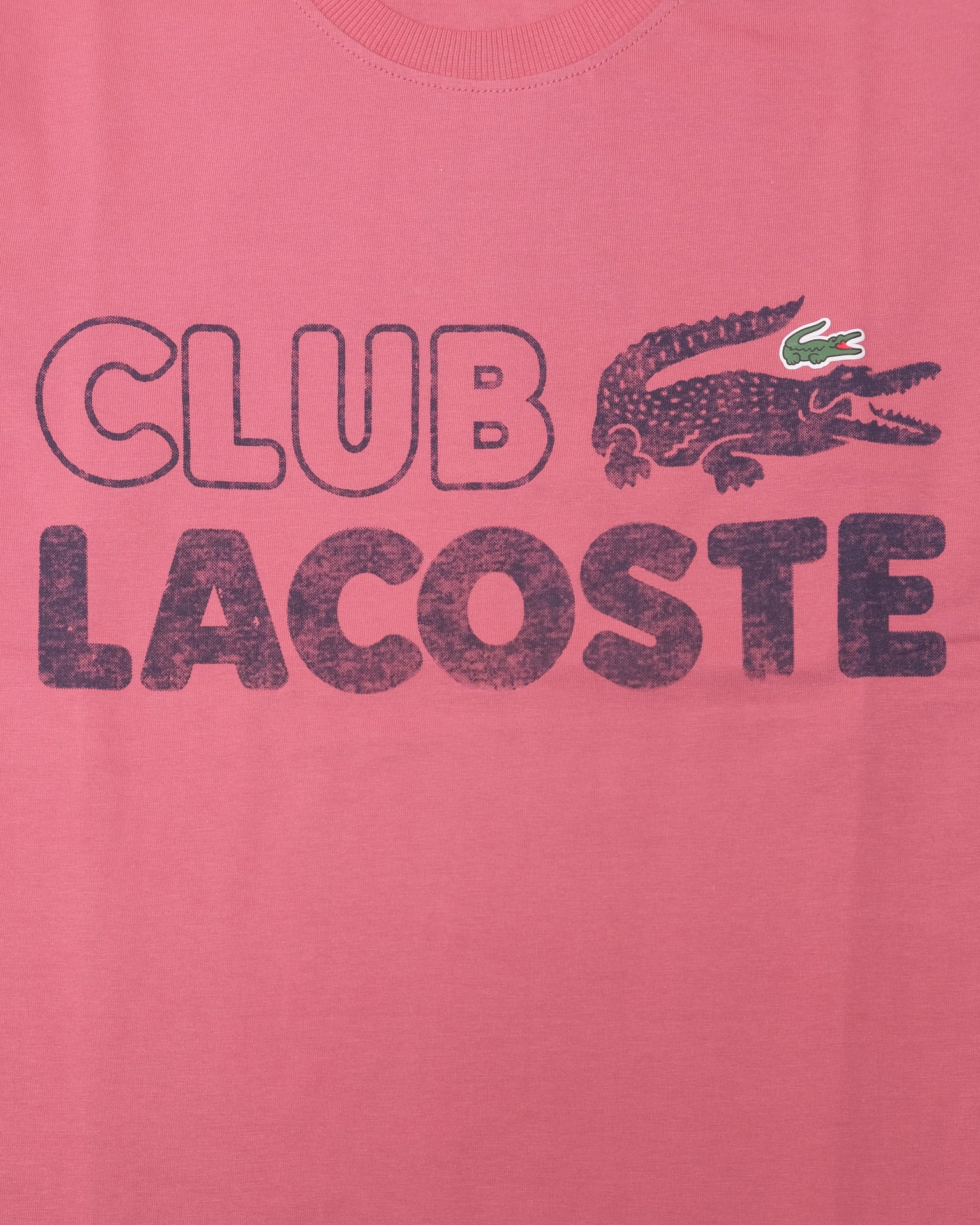LACOSTE Blushing Petal Classic Fit Graphic Crew Neck Tee