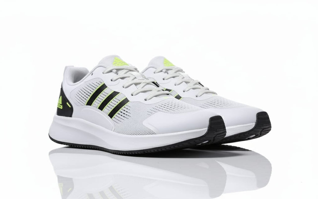 ADIDAS Luminous Chartreuse Sleek Fit Performance Running Shoes