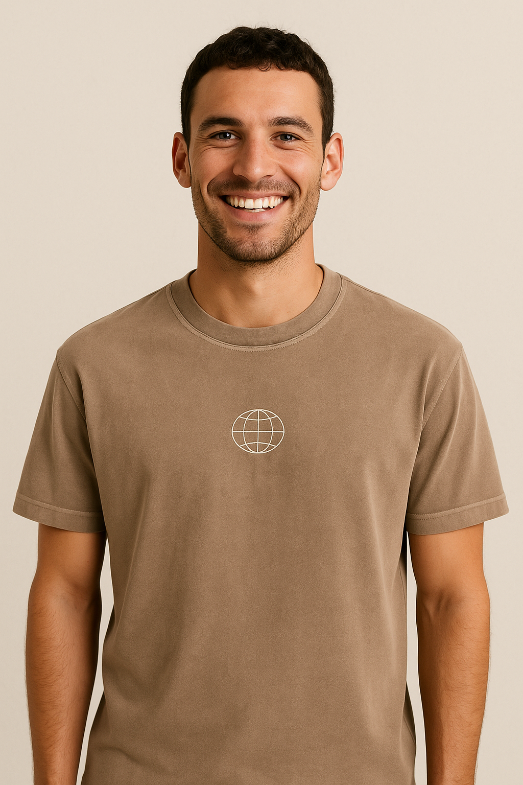 ZARA Desert Mirage Relaxed Fit Short Sleeve Tee