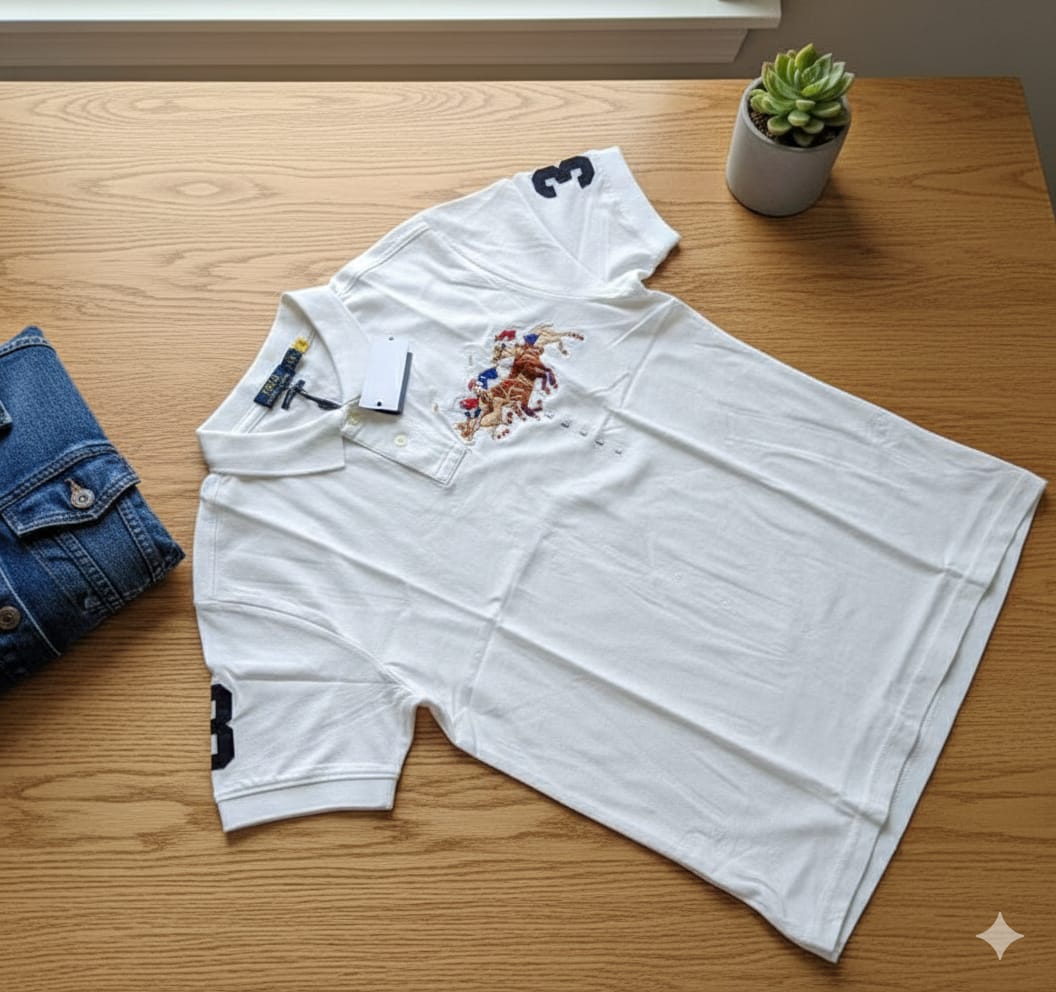 Ralph Lauren Classic Fit Polo Shirt with Embroidered Logo