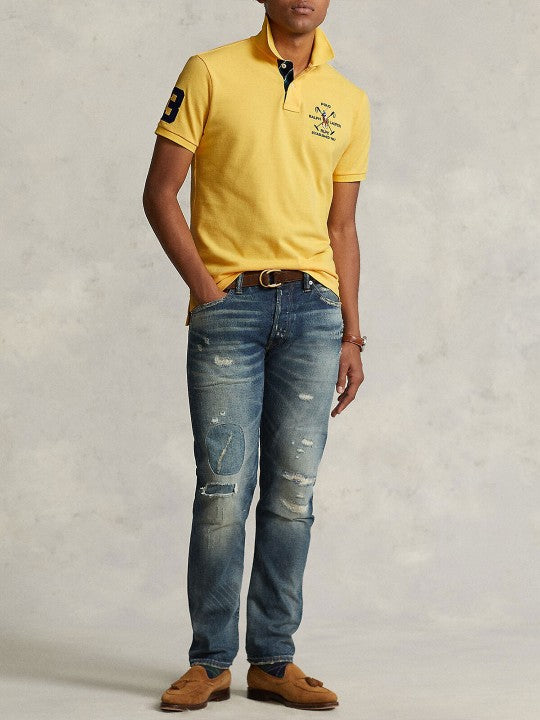 POLO RALPH LAUREN Opulent Marigold Classic Fit Short Sleeve Piqué Polo Shirt