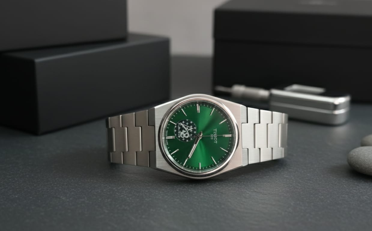 TISSOT Enchanted Emerald Luxe PRX Precision Watch