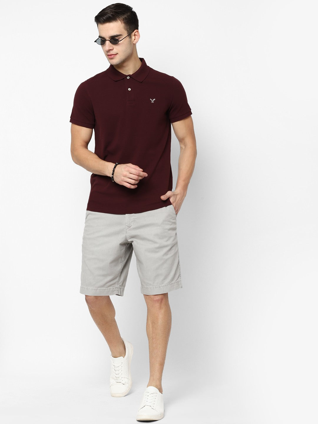 American Eagle Majestic Merlot Polo Shirt