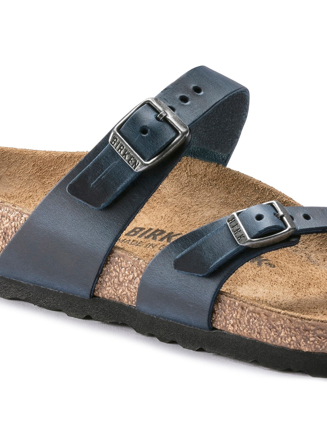 Birkenstock Elegant Midnight Blue Cork Sandals